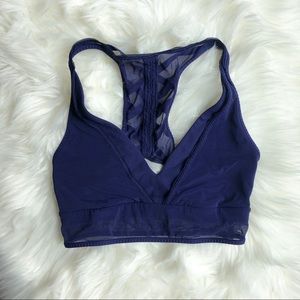 Navy blue lululemon sports bra